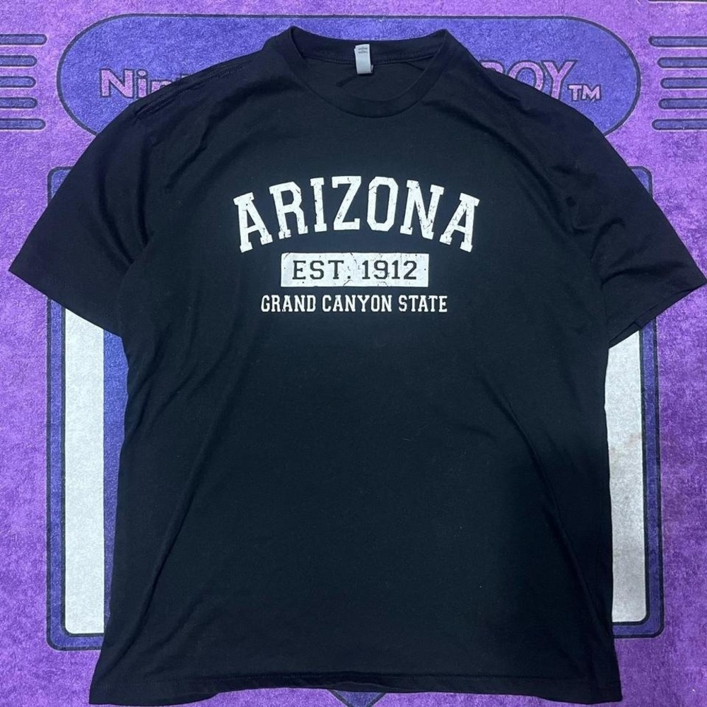 Arizona baggy black cotton Grand Canyon skater t-shirt Size XXL